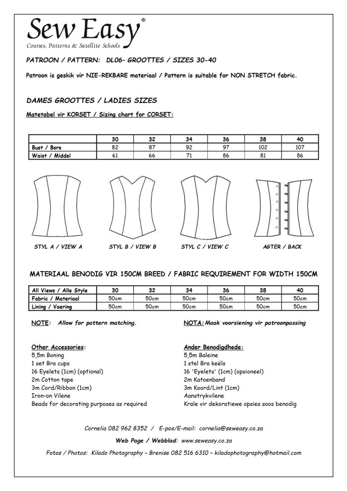DL06 - Corset Size 30 - 40 - Image 2