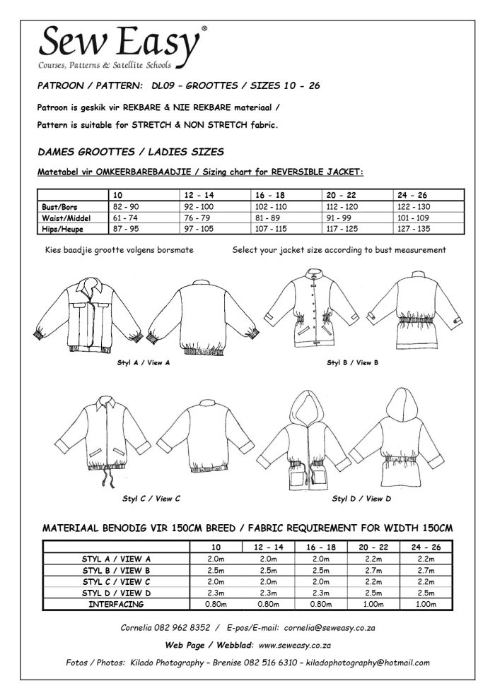 DL09 - Reversible Jacket Size 10 - 26 - Image 2