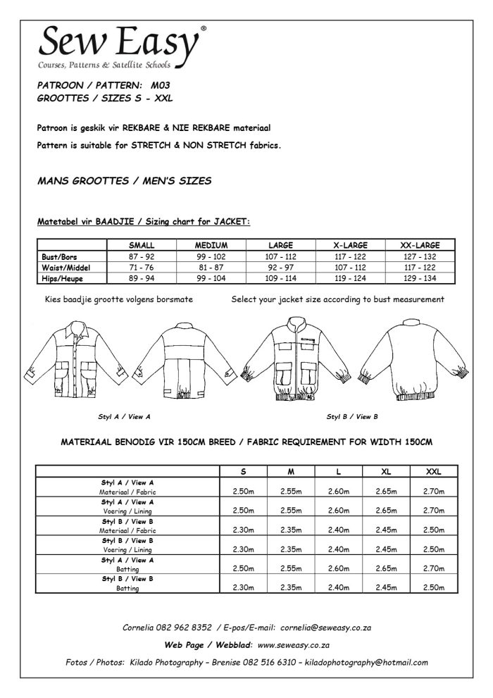 M03 - Men's Reversible Jacket S - XXL - Image 2