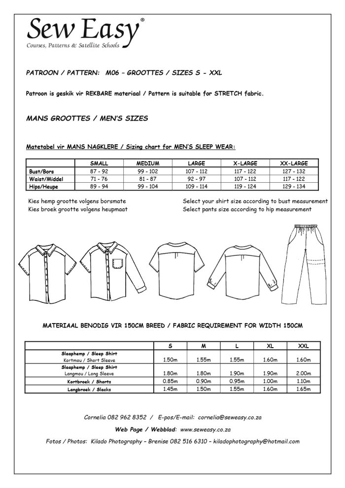 M06 - Men's Sleep Wear S - XXL - Image 2